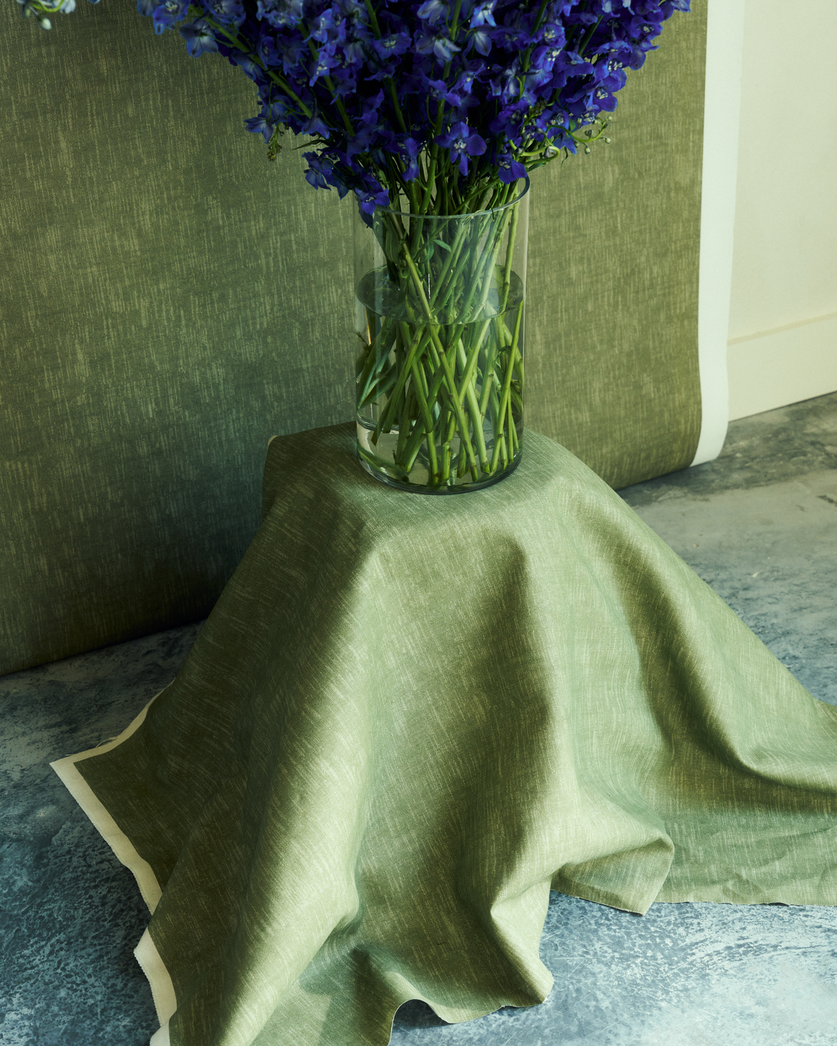 Alder Fabric in Kelp Green