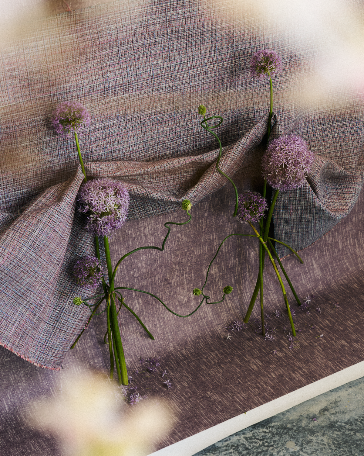 Park Fabric in Allium Purple