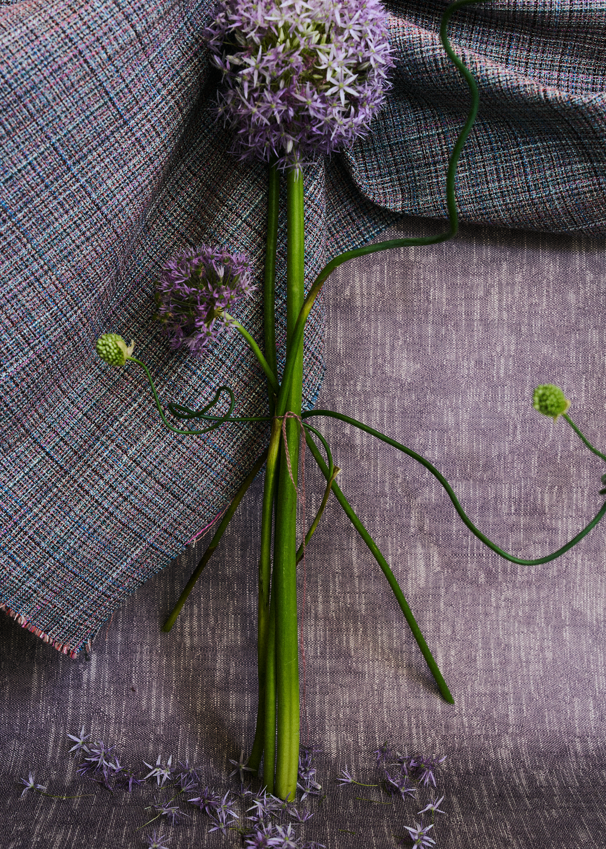 Park Fabric in Allium Purple