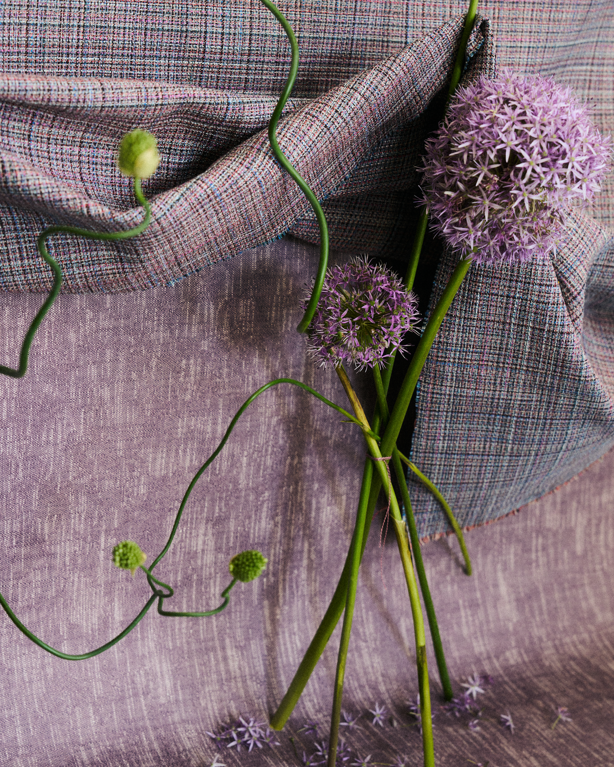 Park Fabric in Allium Purple