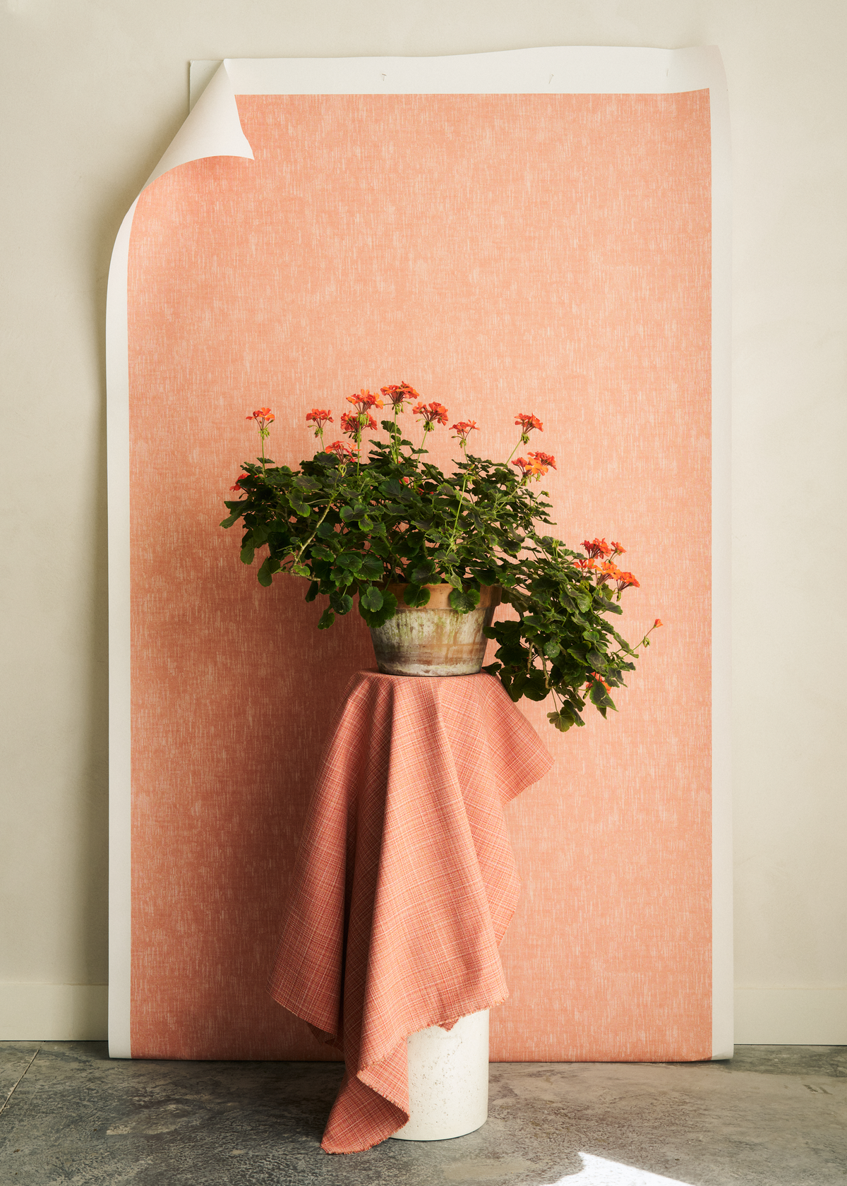 Park Fabric in Deep Coral