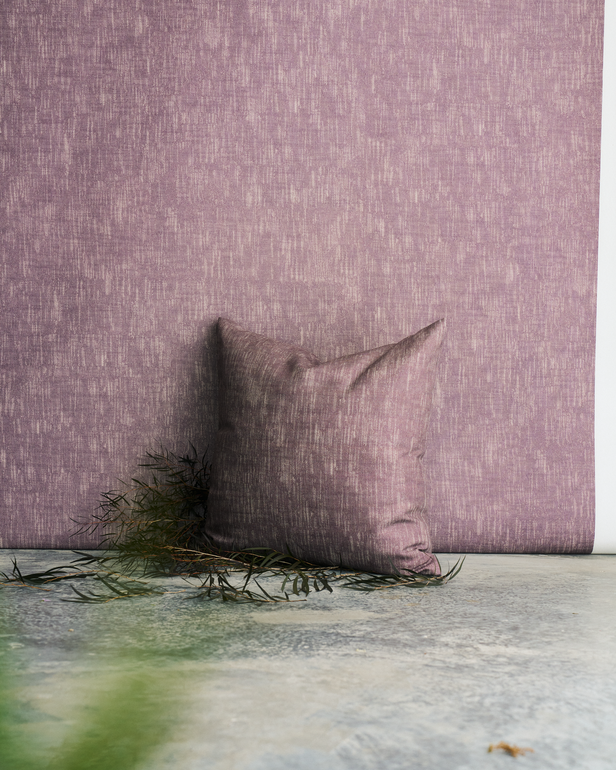 Alder Fabric in Eggplant