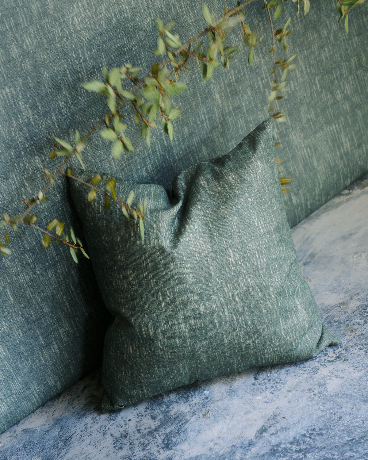 Alder Pillow in Green Dusk