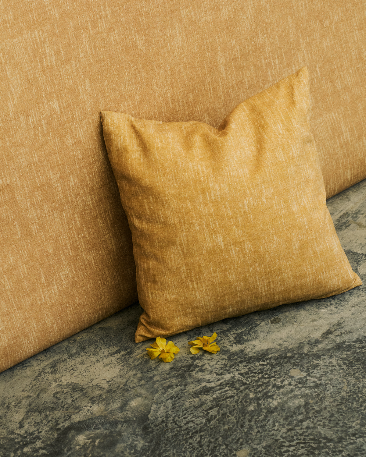 Alder Pillow in Pale Goldenrod