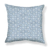 Dotted Floral Pillow in Blue-Gray Image 2