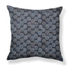 Dotted Floral Pillow in Navy Image 2