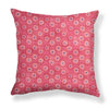 Dotted Floral Pillow in Ruby Image 2