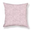 Dotted Floral Pillow in Pale Mauve Image 2