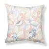 Dotted Leaves Pillow in Peach/Blue Image 2