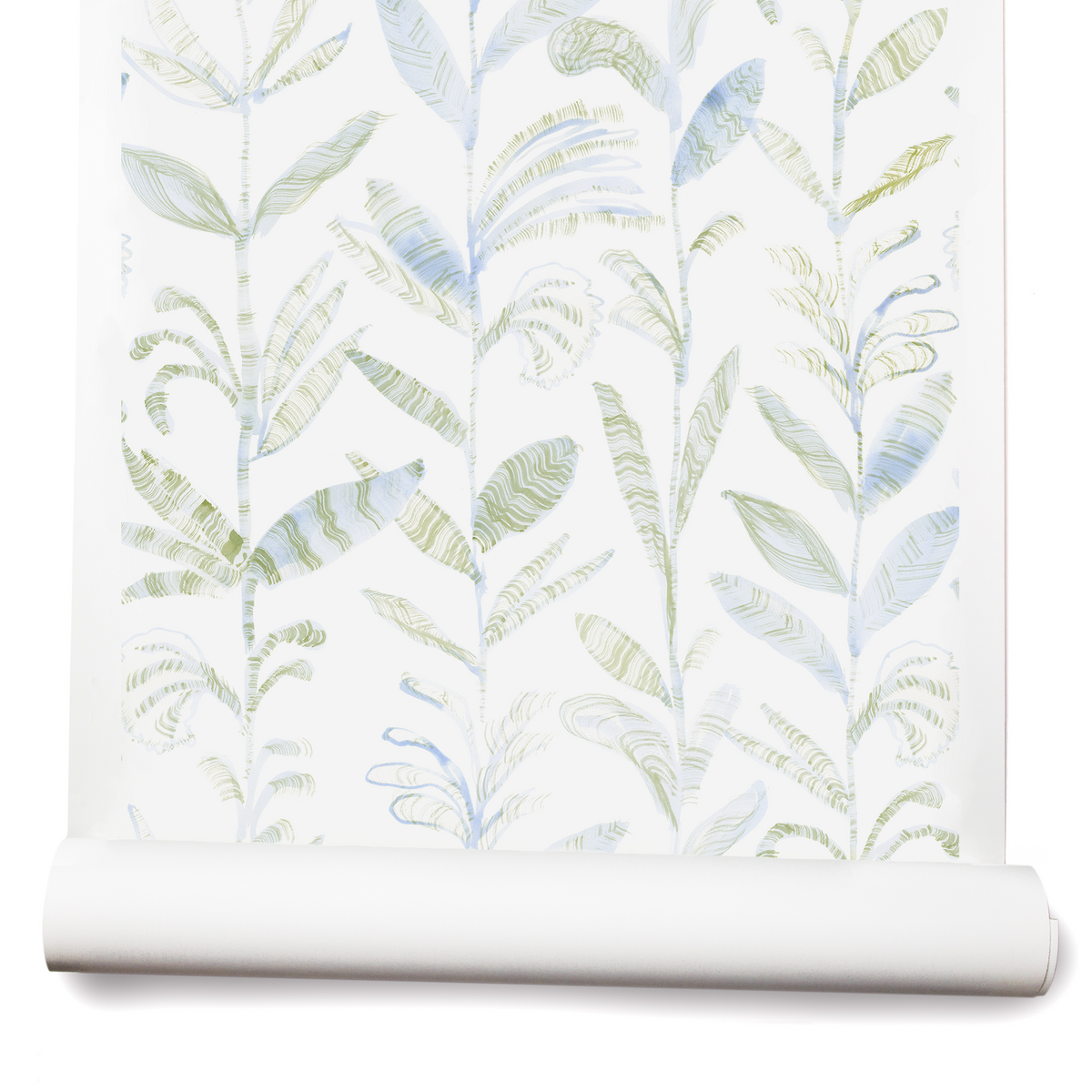 Dream Vine Wallpaper in Blue/Green