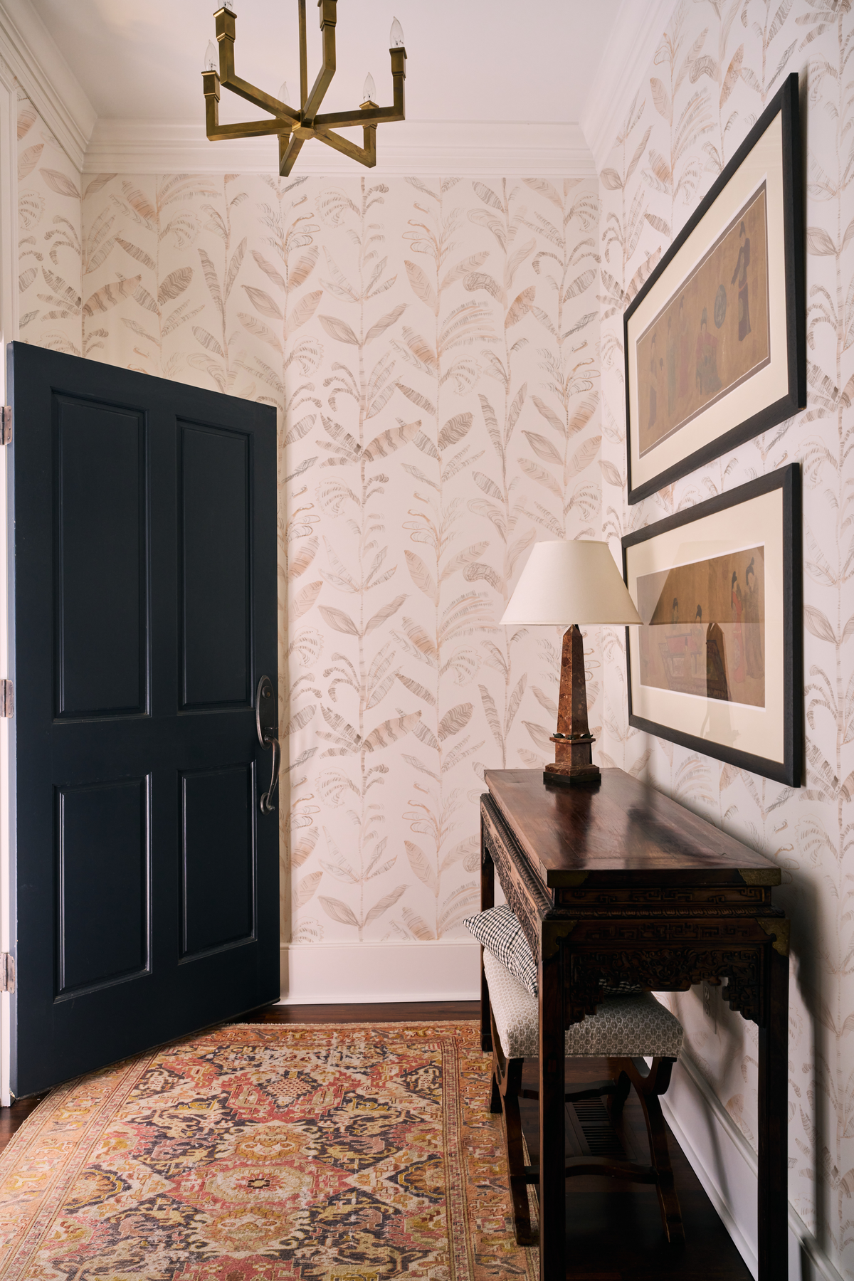 Dream Vine Wallpaper in Soft Brown