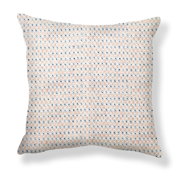 Gems Pillow in Blue/Peach