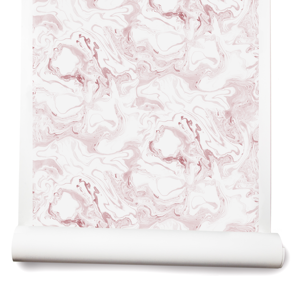 Marble Wallpaper in Pink