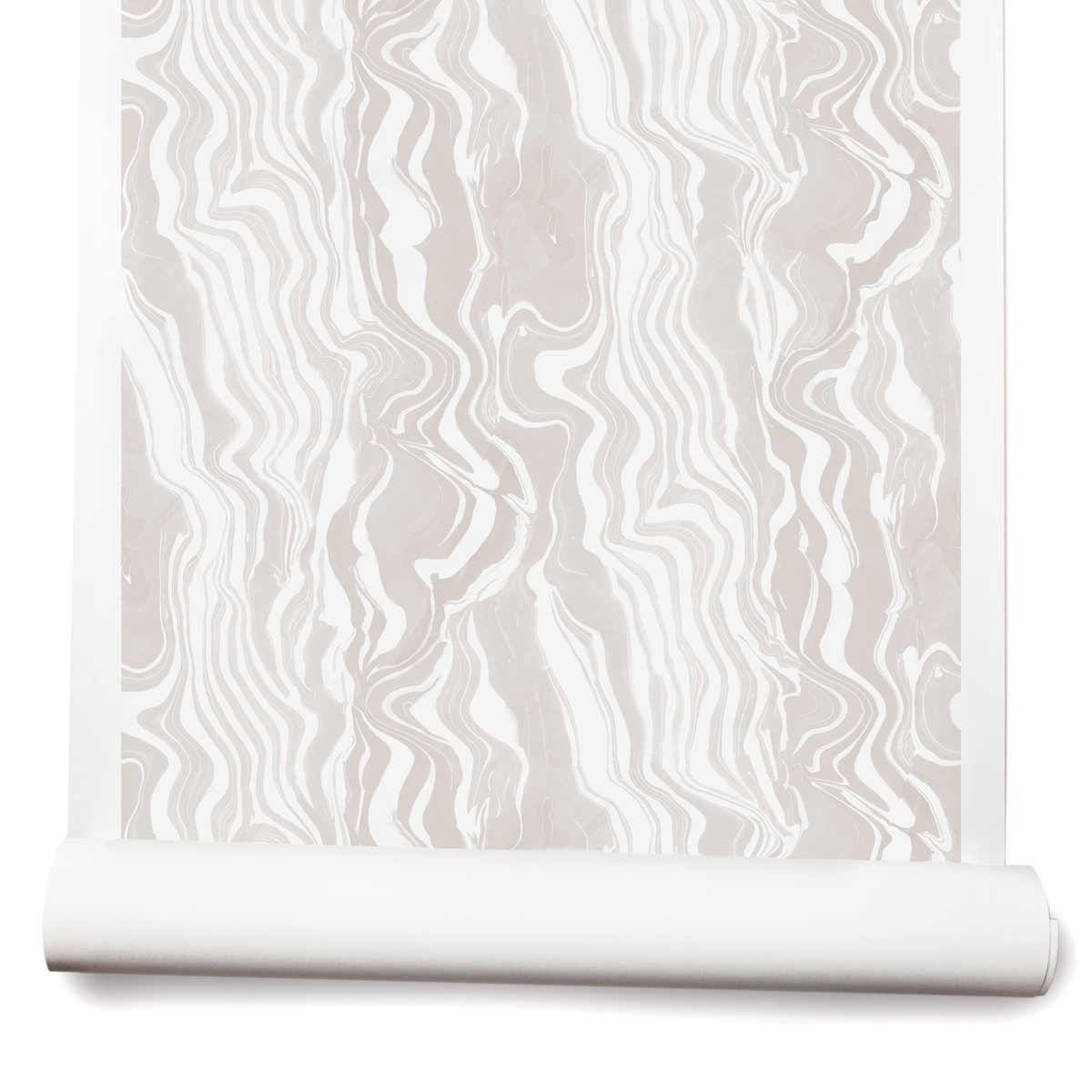 Marbled Stripe Wallpaper in Sand