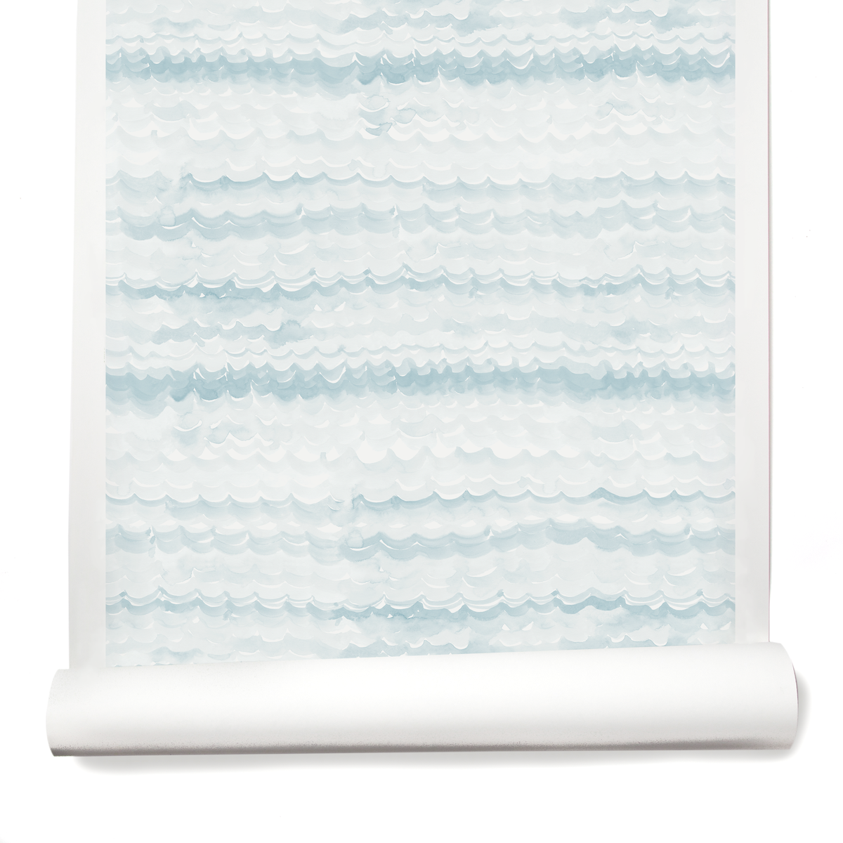 Oceanwave Wallpaper in Cloud Blue