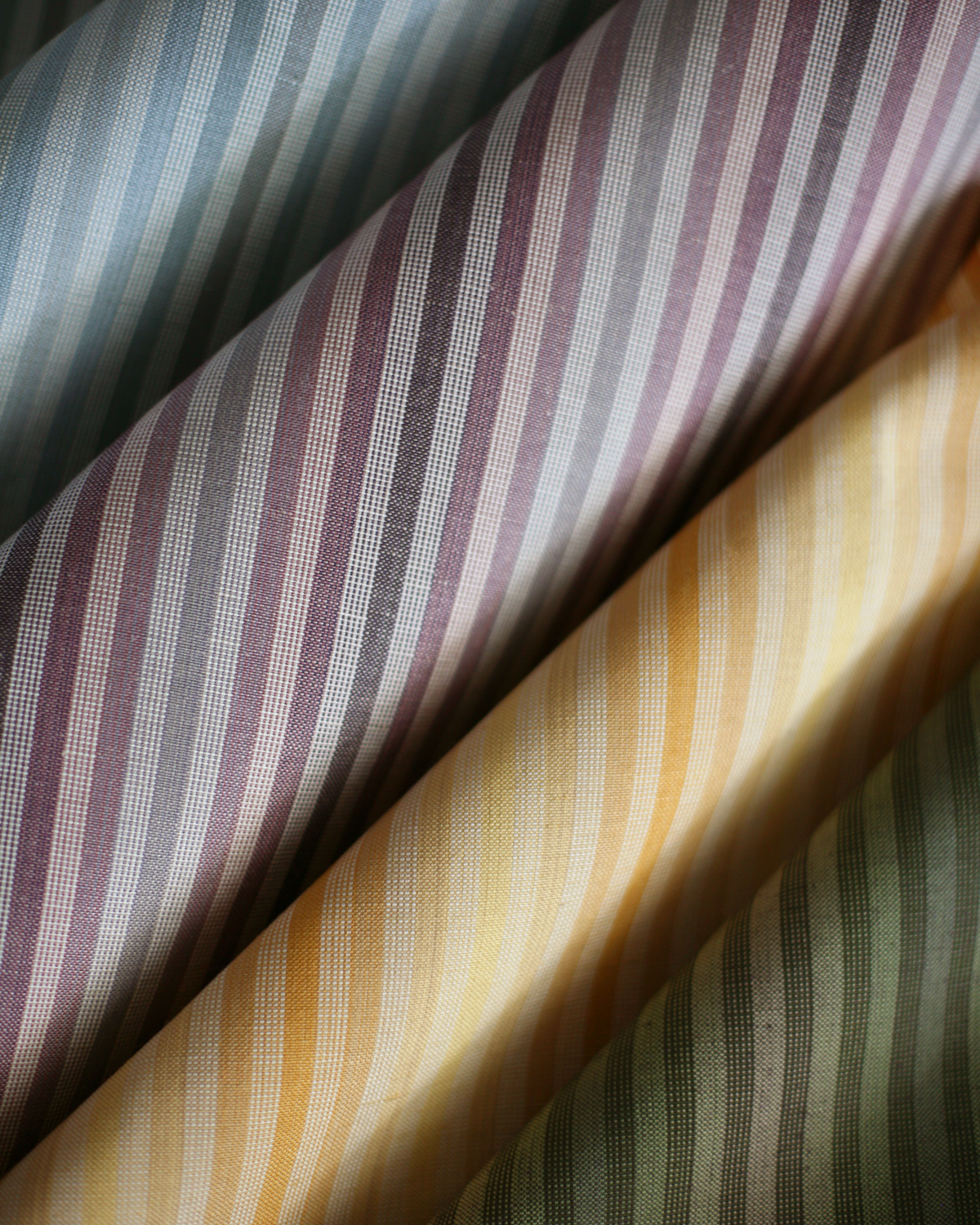 Ombré Stripe Fabric in Faded Purple