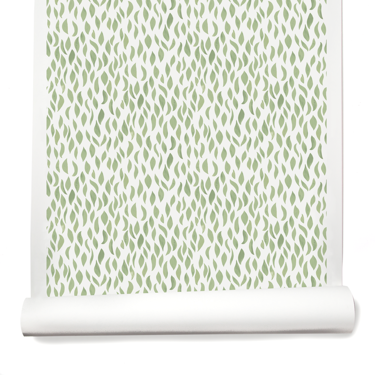 Petals Small Wallpaper in Light Green