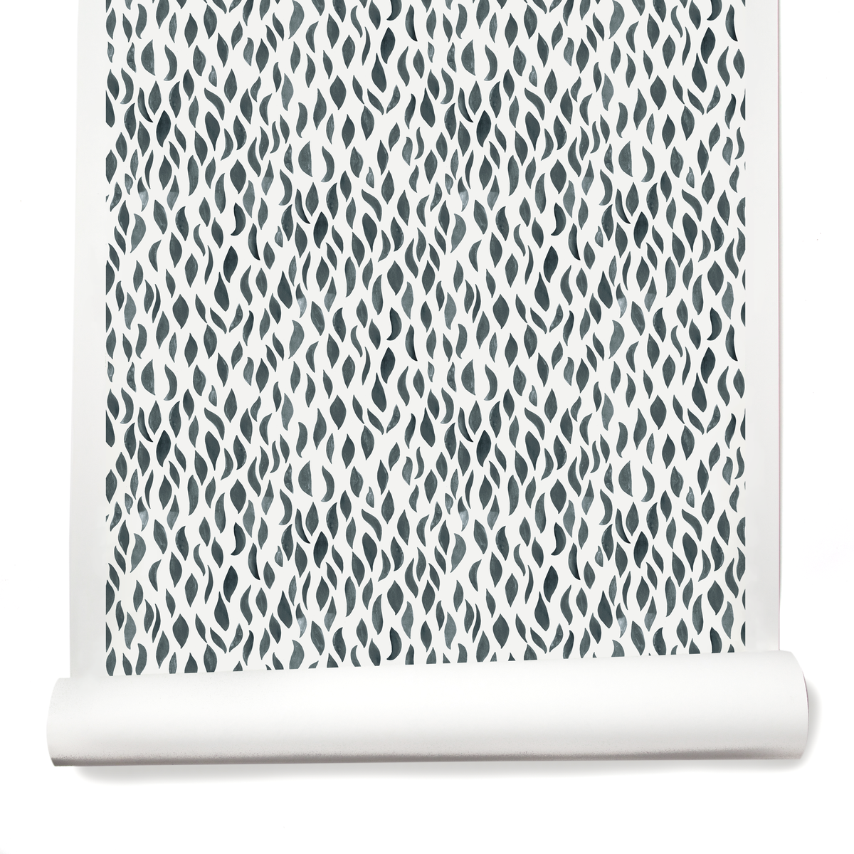 Petals Small Wallpaper in Navy