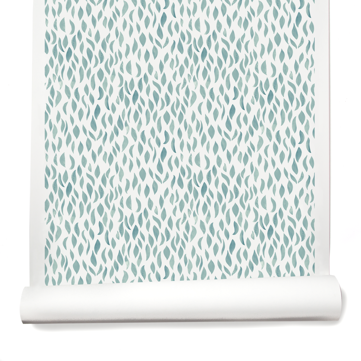 Petals Small Wallpaper in Pale Marine