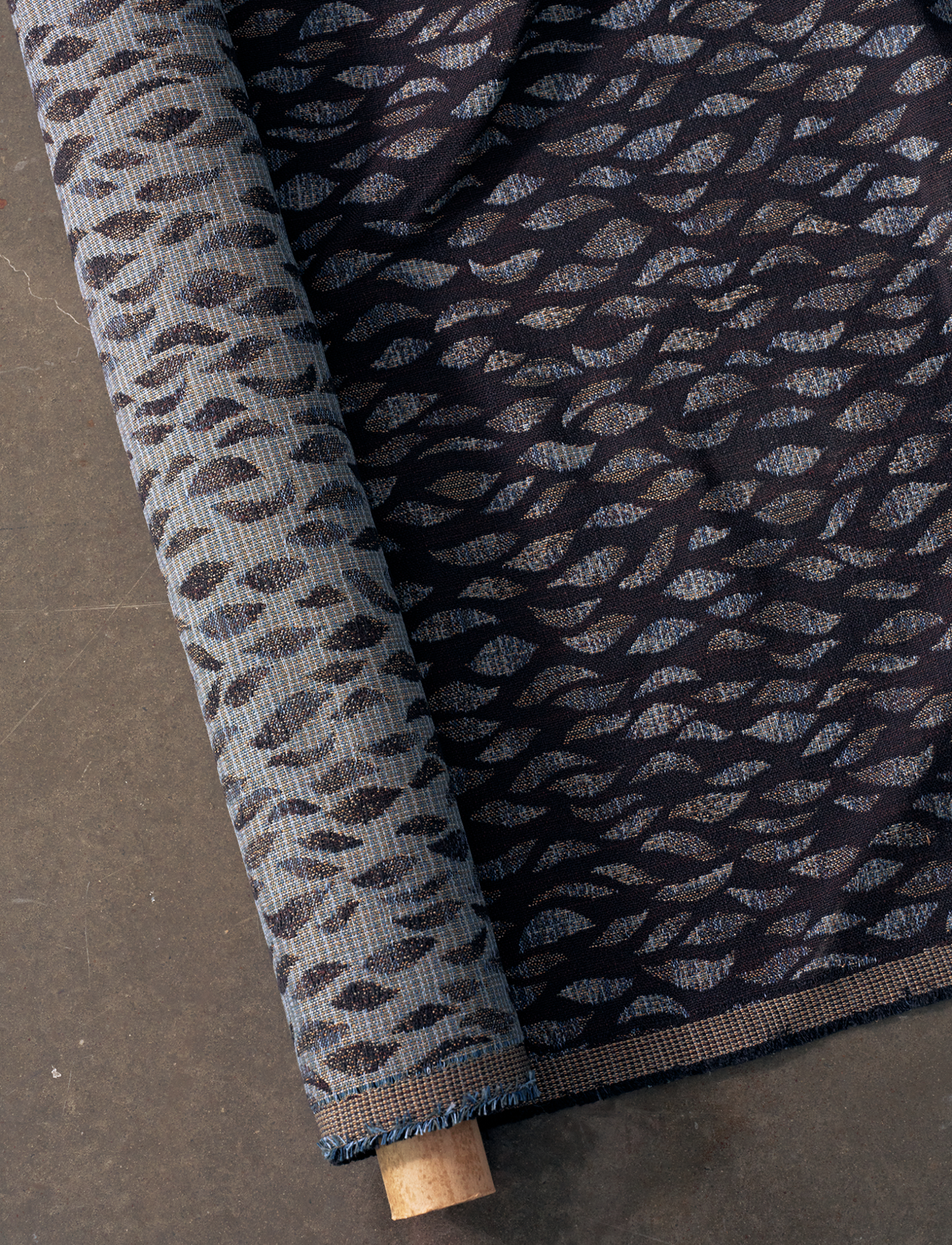 Petals Woven Fabric in Brown-Black