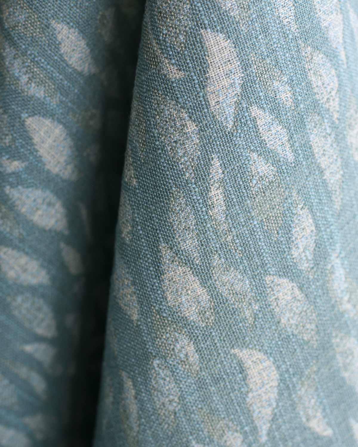 Petals Woven Fabric in Blue