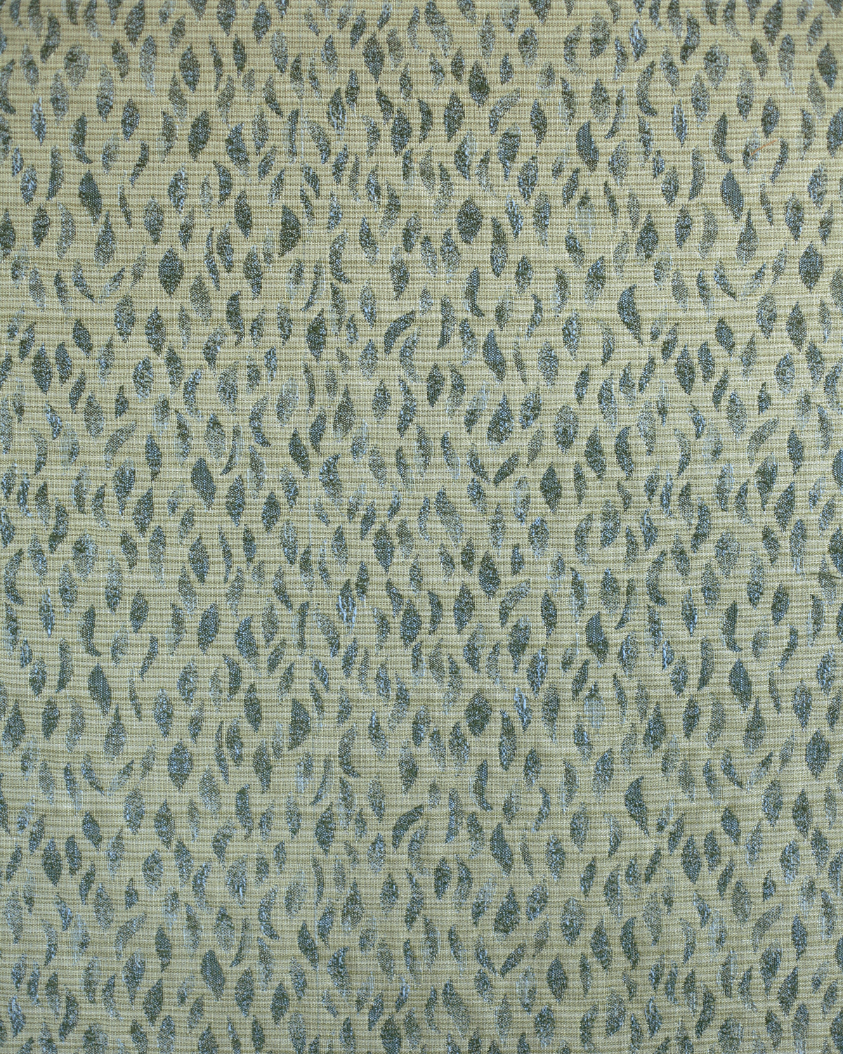Petals Woven Fabric in Green-Blue