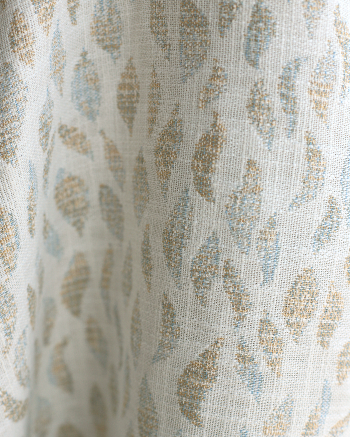 Petals Woven Fabric in Ivory