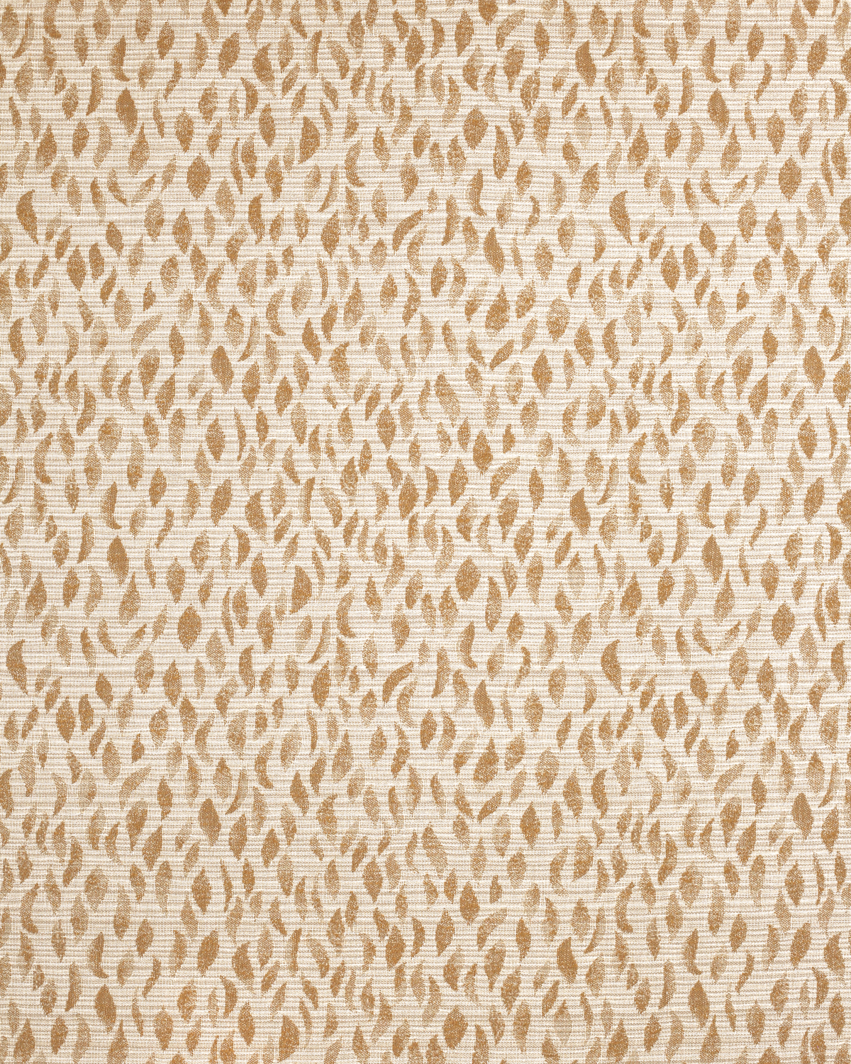 Petals Woven Fabric in Ochre
