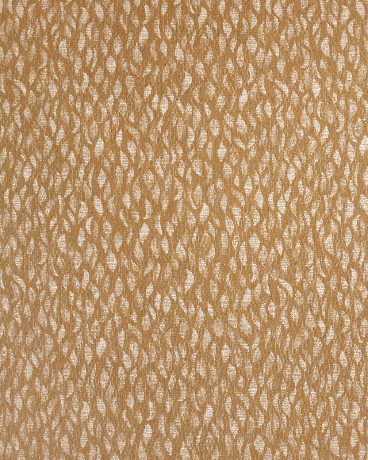 Petals Woven Fabric in Ochre