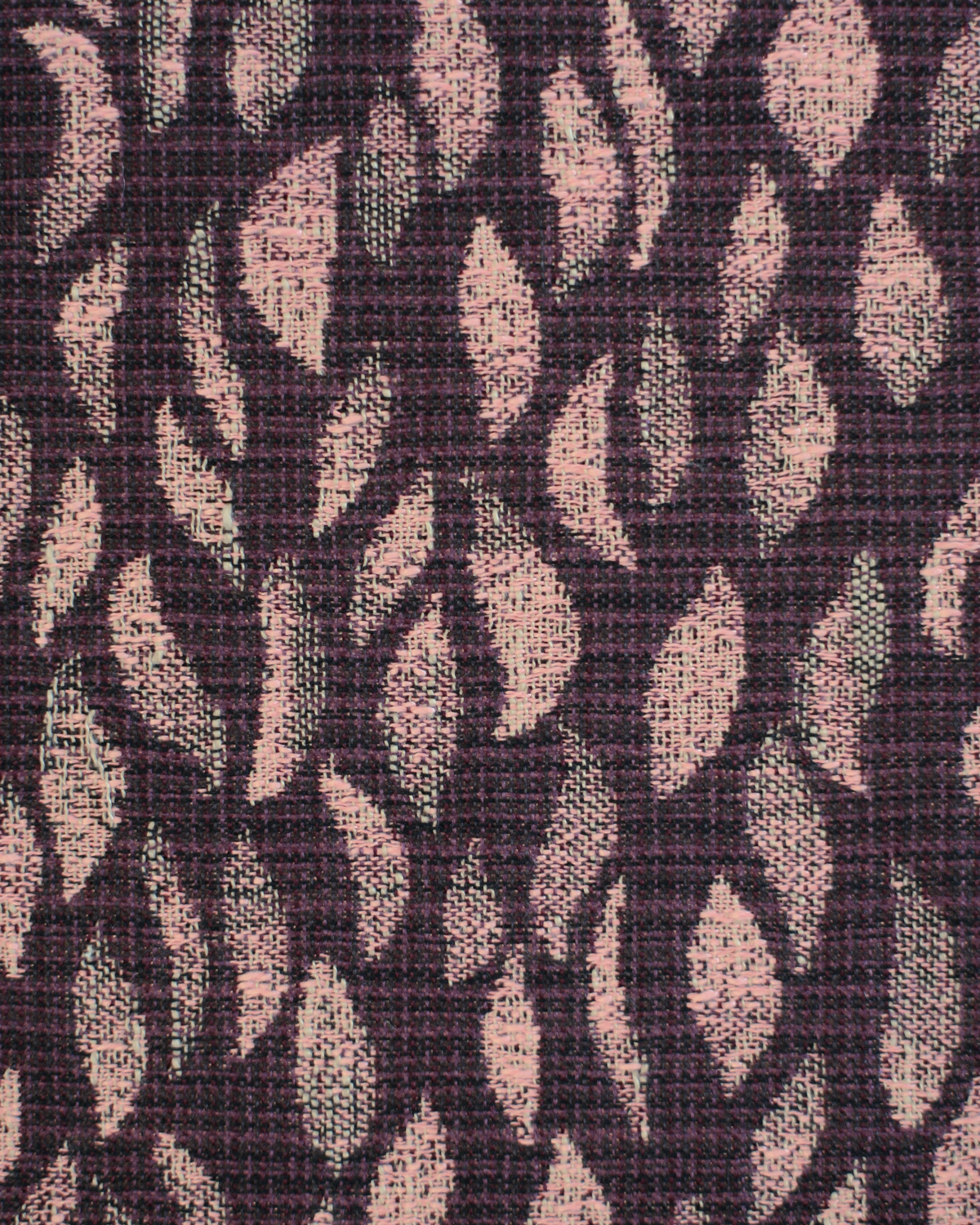 Petals Woven Fabric in Rose/Purple