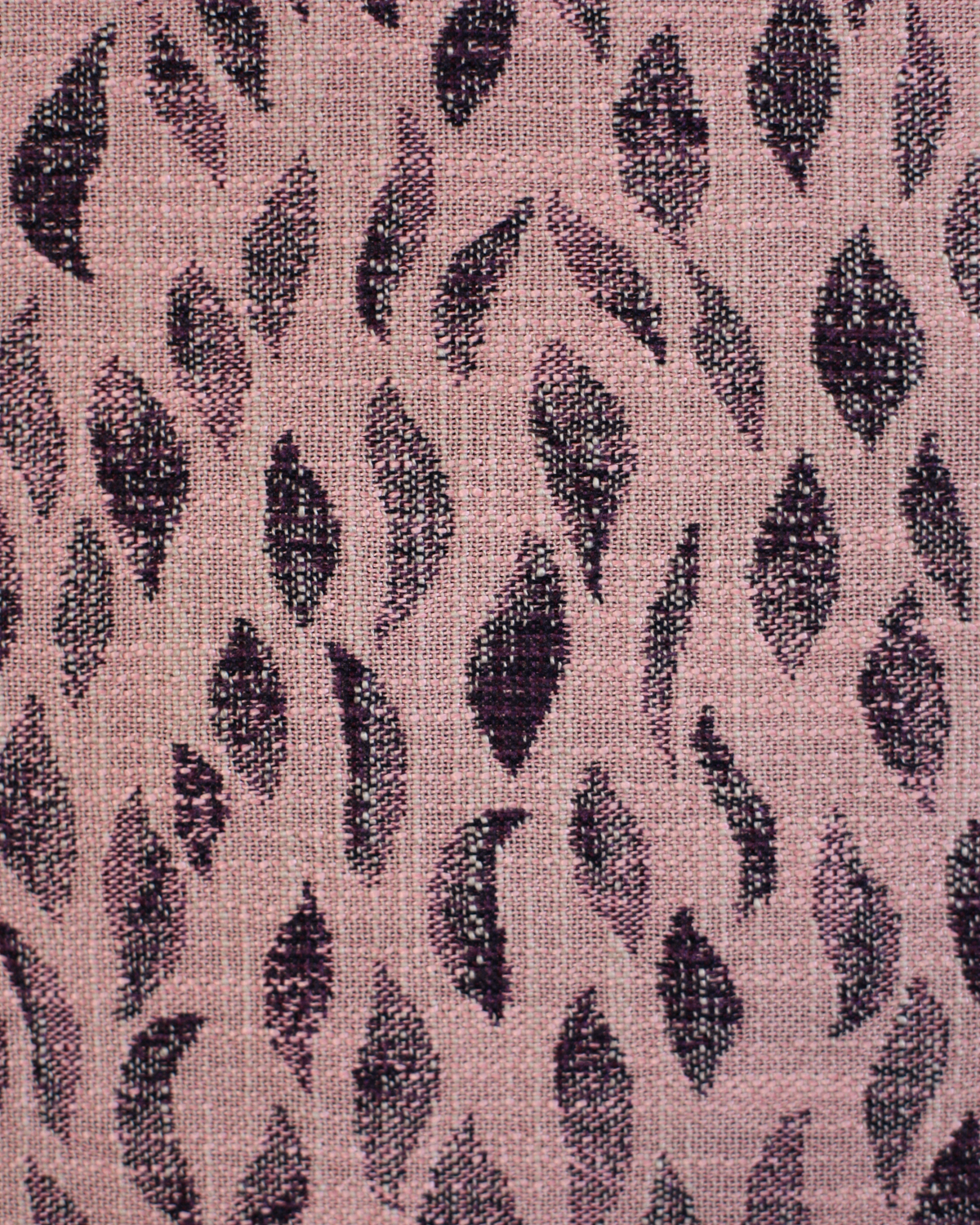 Petals Woven Fabric in Rose/Purple