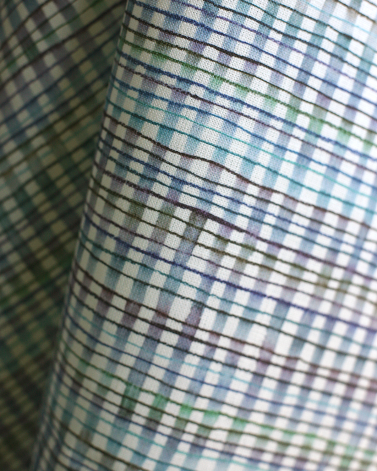 Picnic Fabric in Multi-Dark Blue