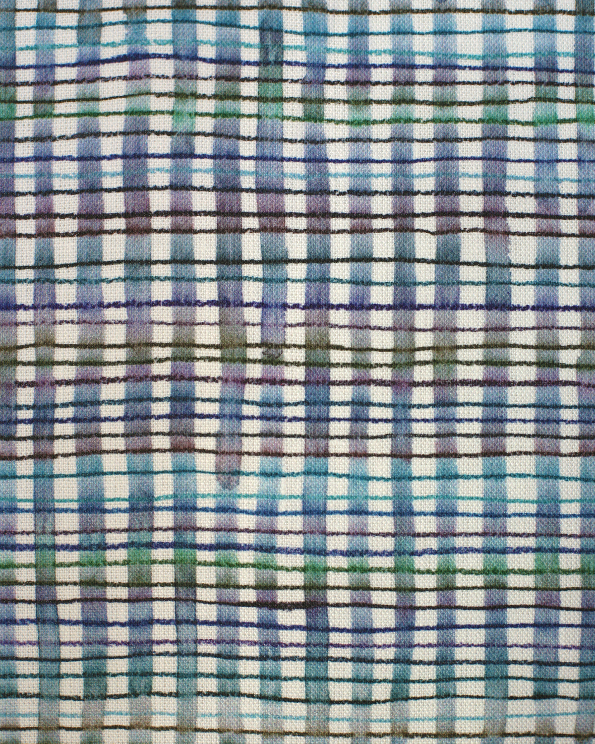 Picnic Fabric in Multi-Dark Blue