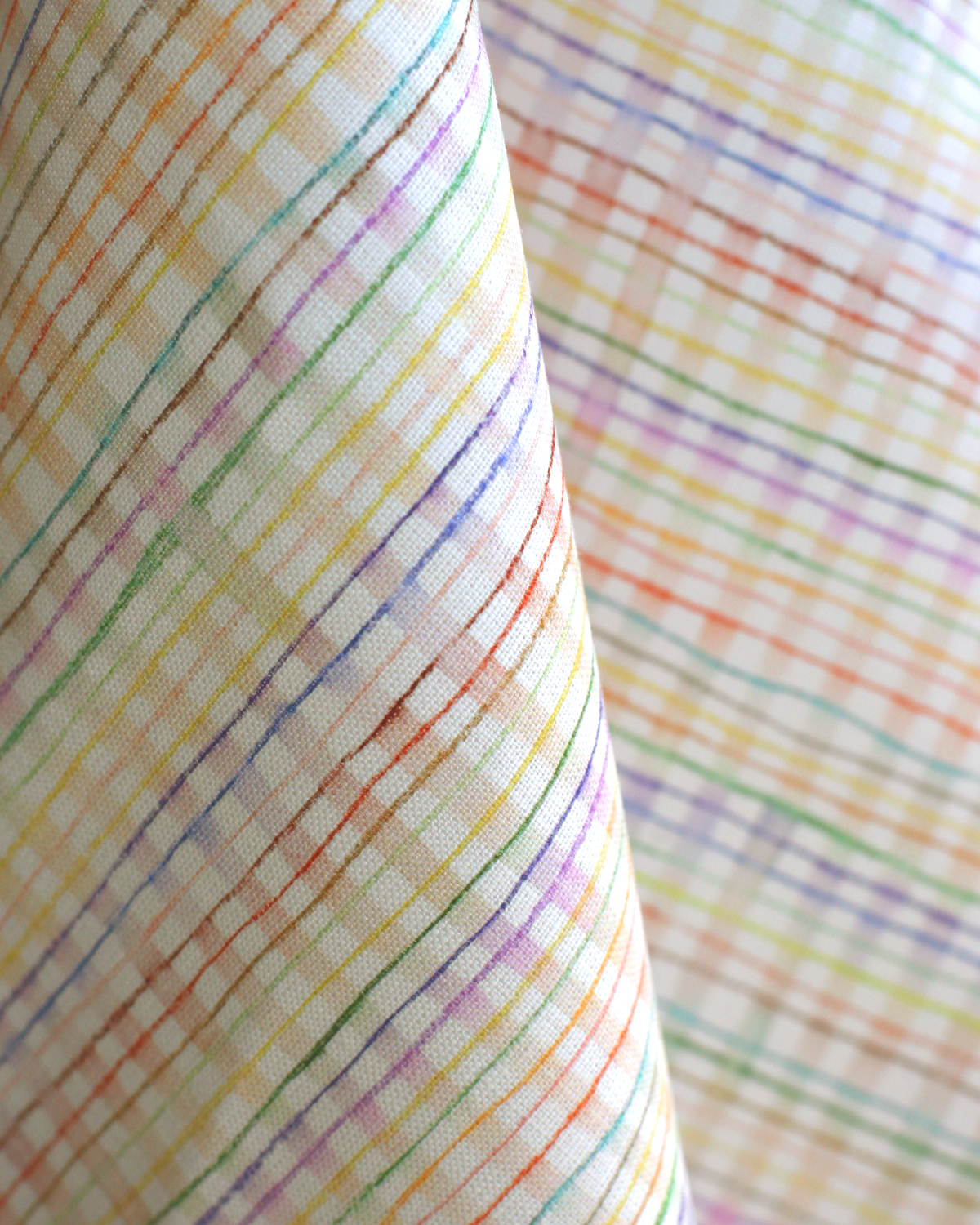 Picnic Fabric in Rainbow