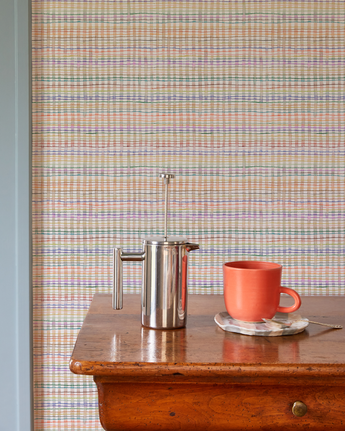 Picnic Wallpaper in Rainbow