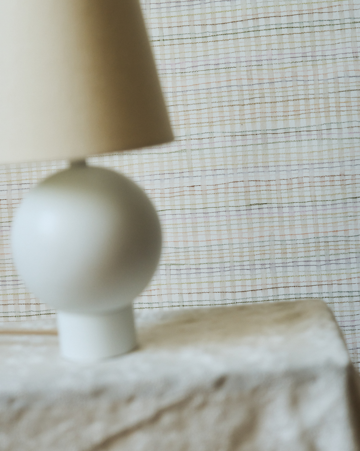 Picnic Wallpaper in Multi-Taupe
