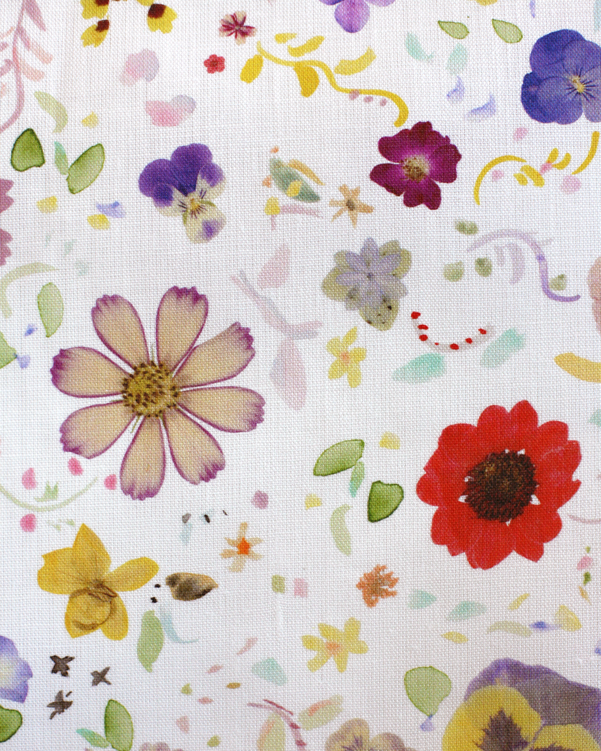 Pressed Flowers Fabric in Multi