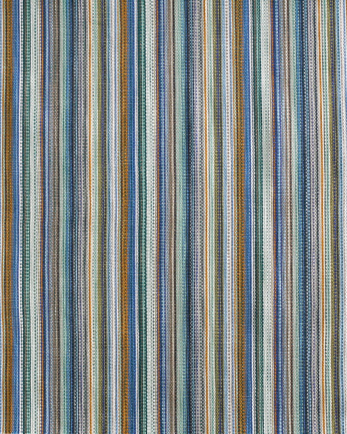 Prism Stripe Fabric in Multi Blue/Green