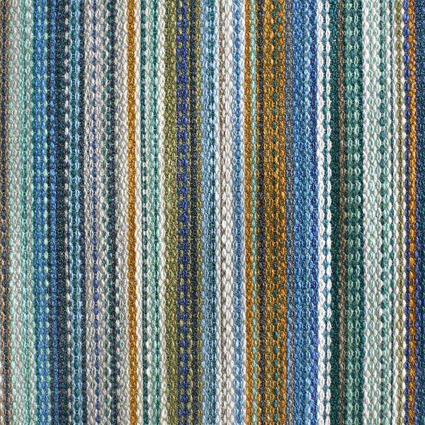 Prism Stripe Fabric in Multi Blue/Green
