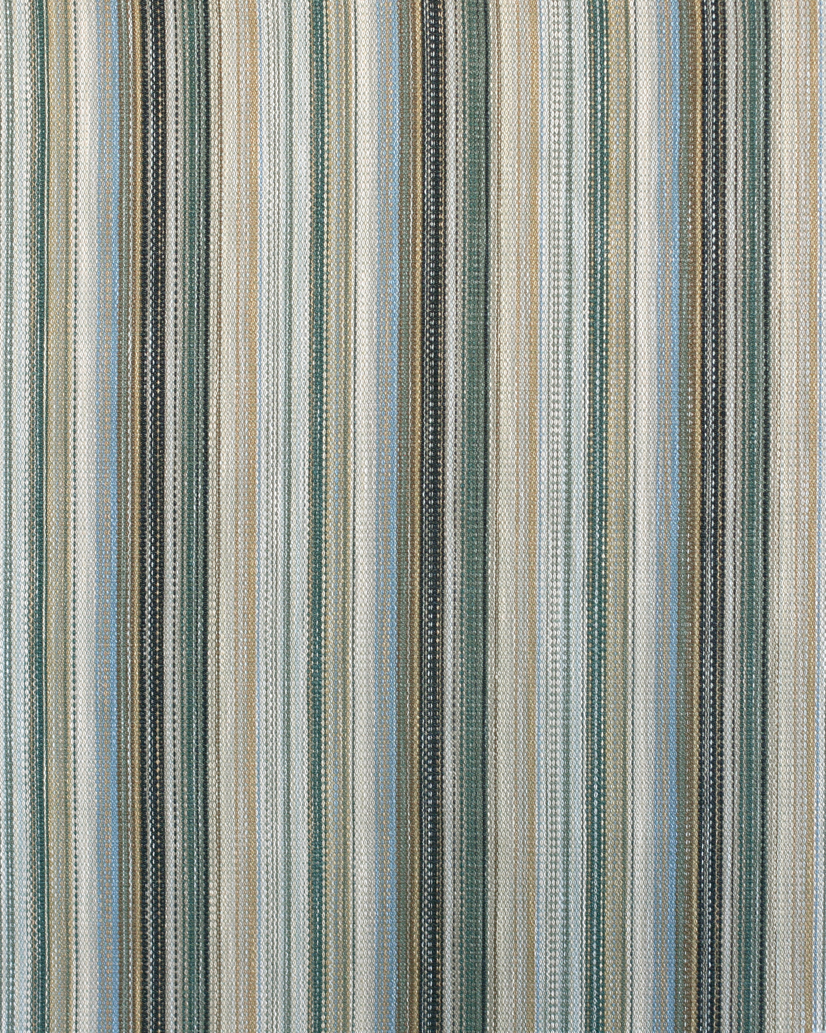 Prism Stripe Fabric in Multi Blue/Sand