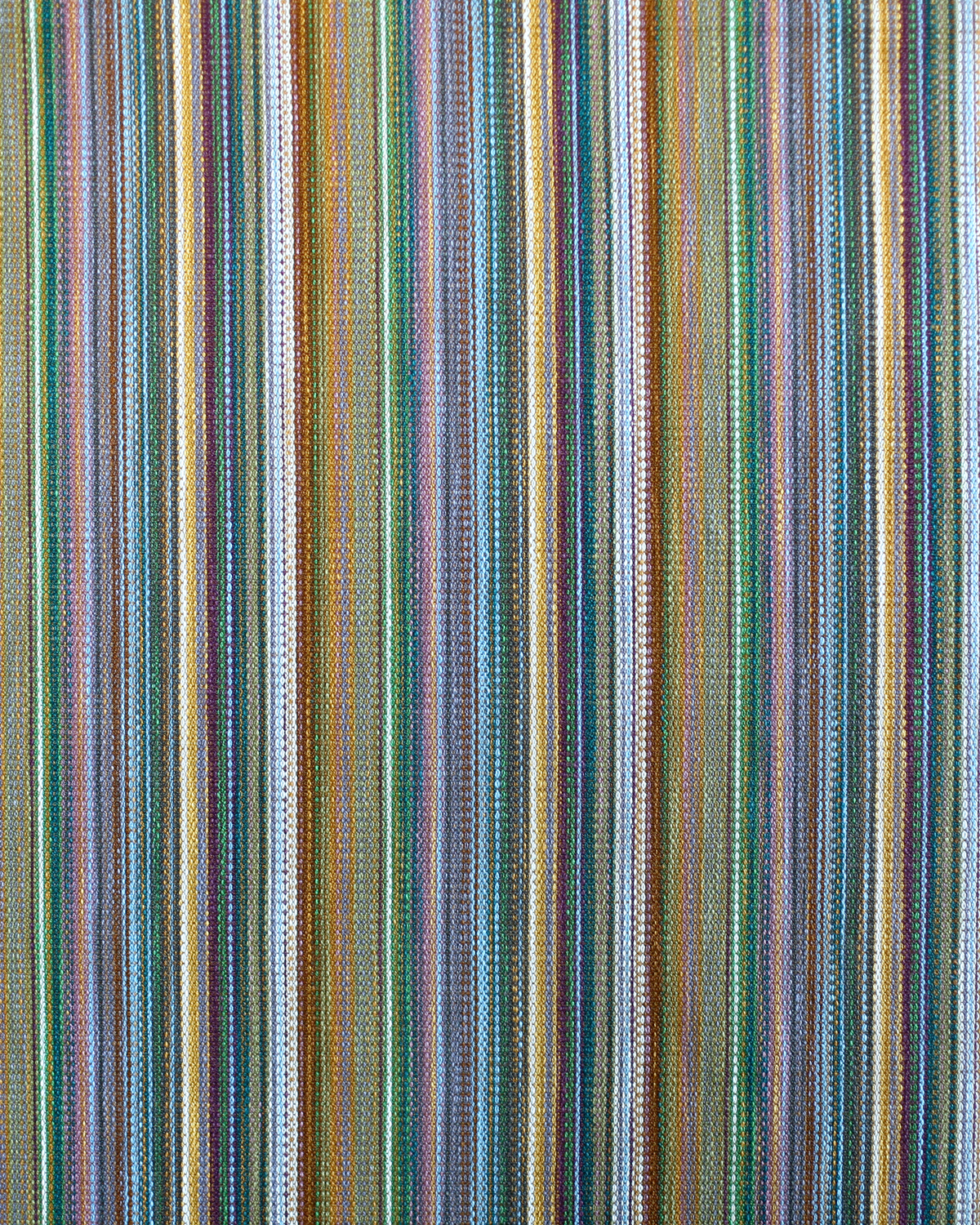 Prism Stripe Fabric in Multi Forest