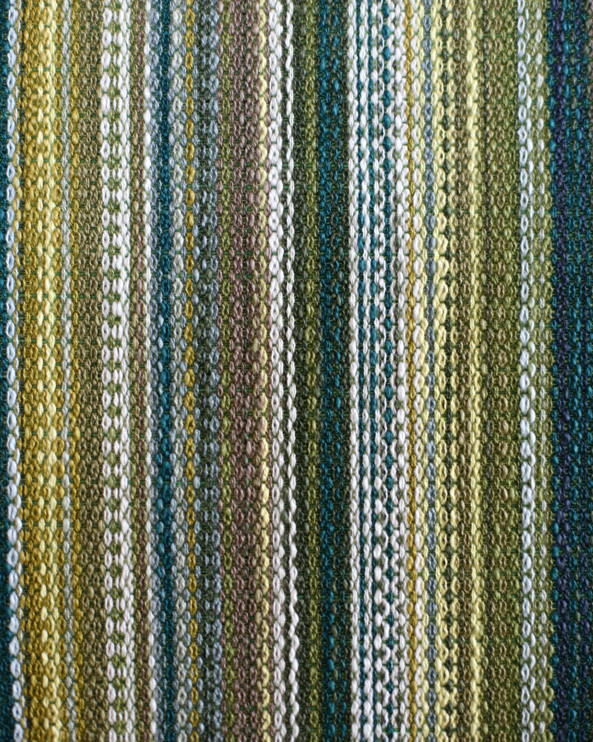 Prism Stripe Fabric in Multi Green
