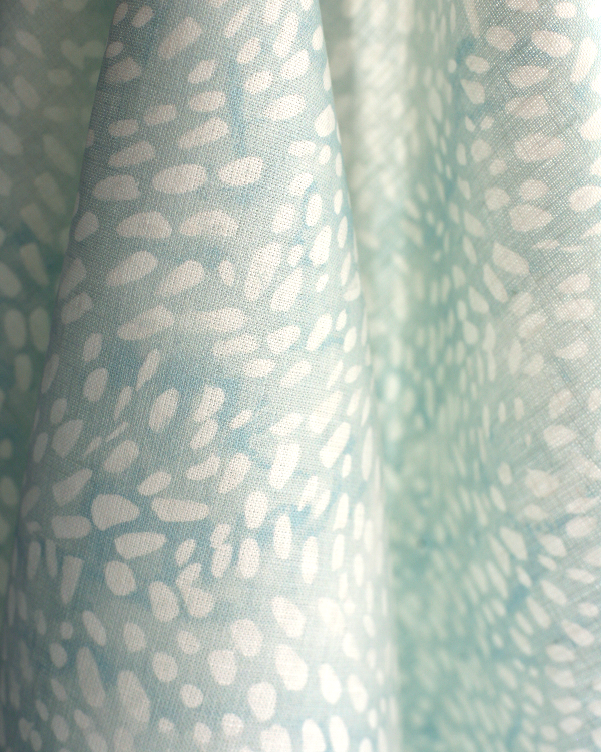 Speckled Fabric in Ice Blue