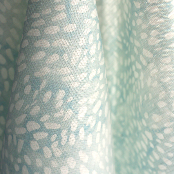 Speckled Fabric in Ice Blue