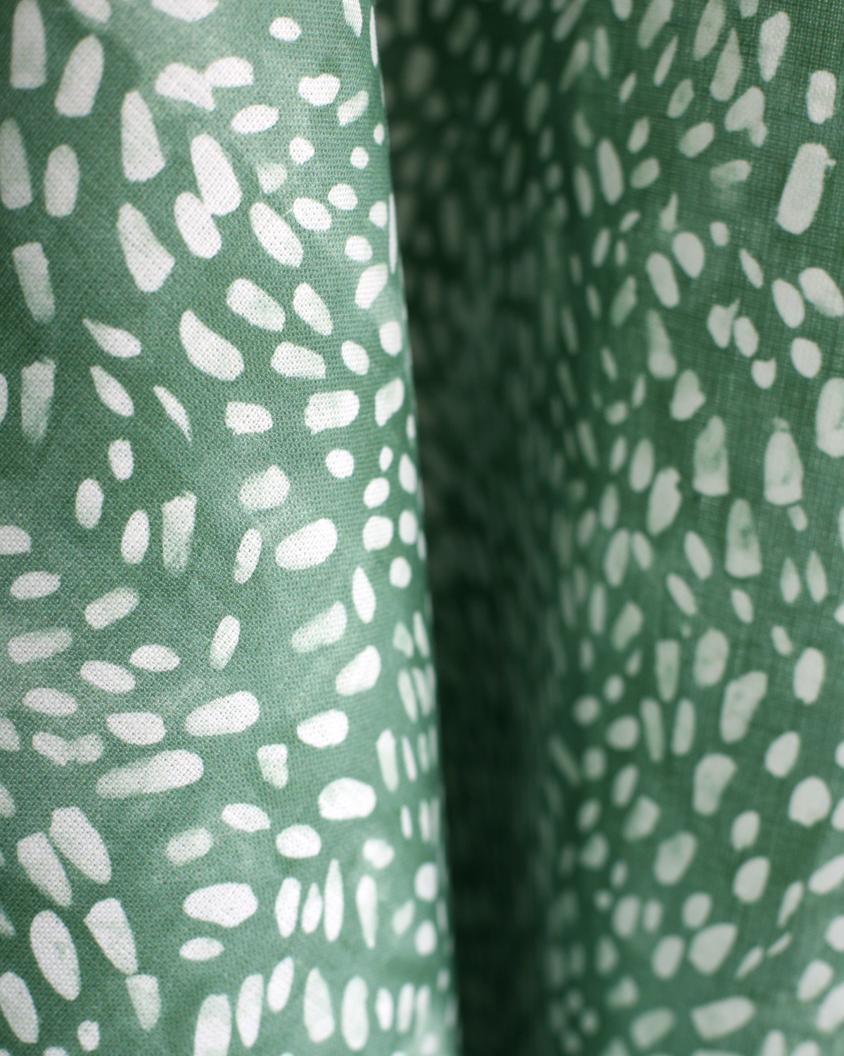 Speckled Fabric in Dark Green