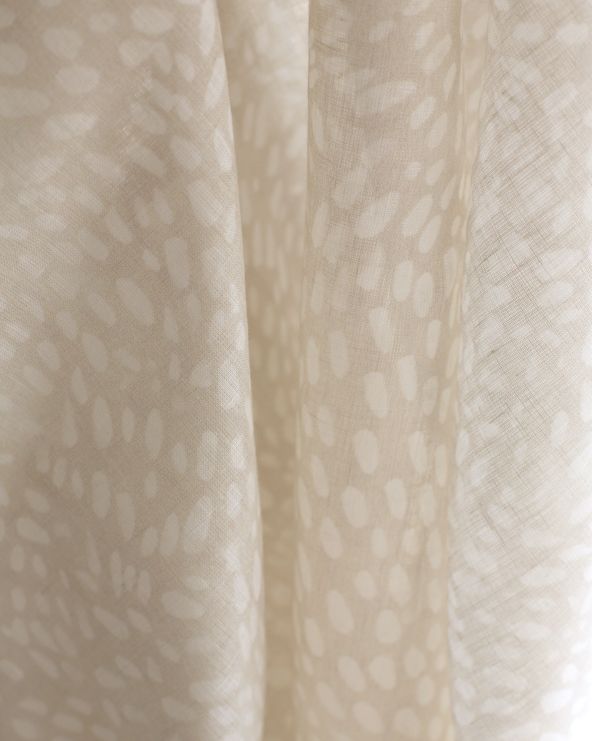 Speckled Sheer Fabric in Sand