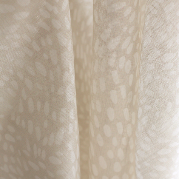 Speckled Sheer Fabric in Sand