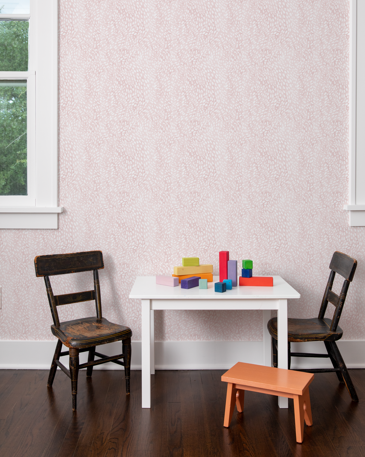 Speckled Wallpaper in Pink Tint