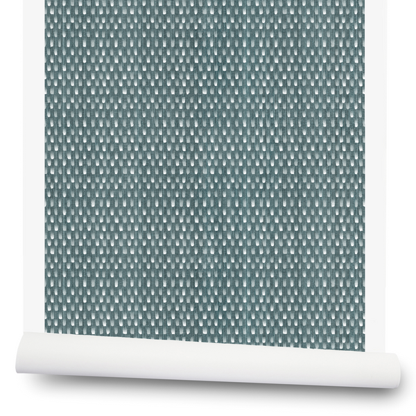 Starfall Wallpaper in Washed Blue