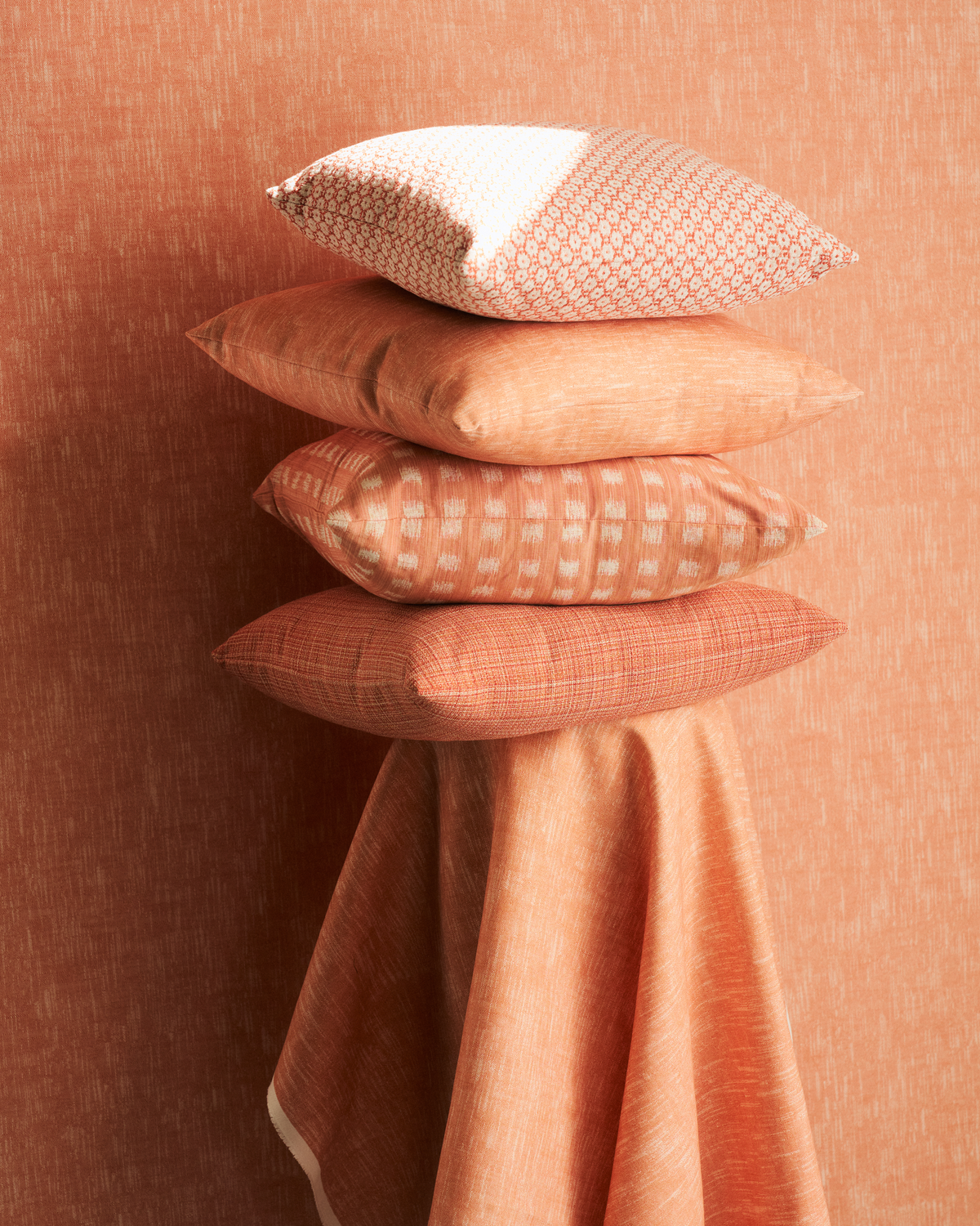 Park Pillow in Deep Coral